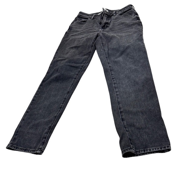 PacSun Mom Jeans Women 26 Washed Black Excellent High Rise Relaxed Fit Denim - Picture 5 of 10